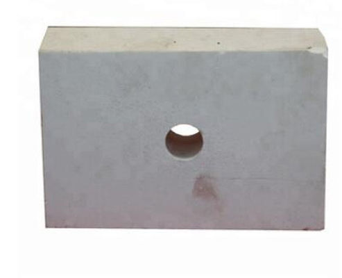 Brique blanche de corindon de Zircon de caractère réfractaire élevé pour le four en verre