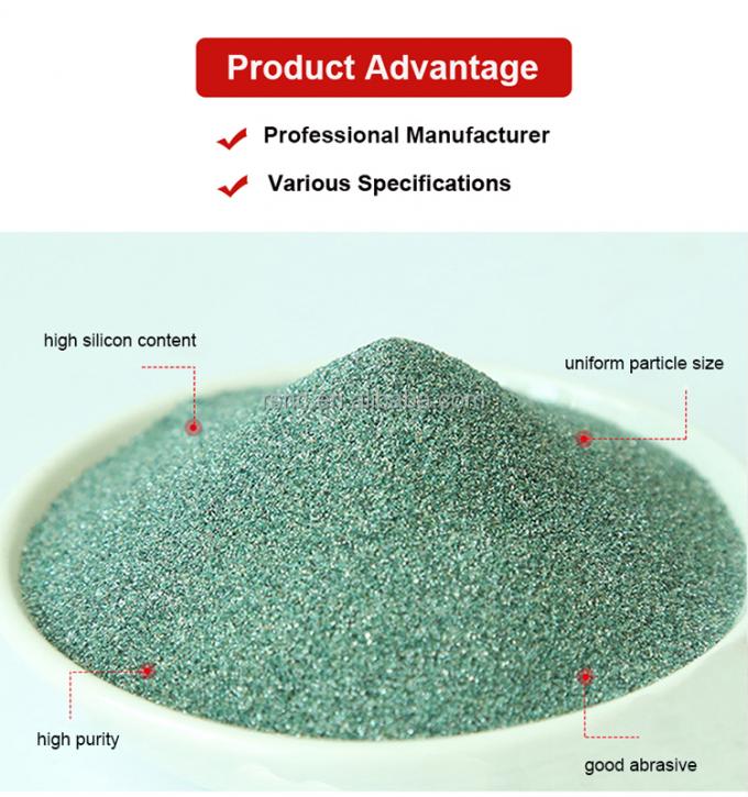 Poudre de sic réfractaire 99% pureté Carborundum Gravier de carbure de silicium Poudre abrasive 4