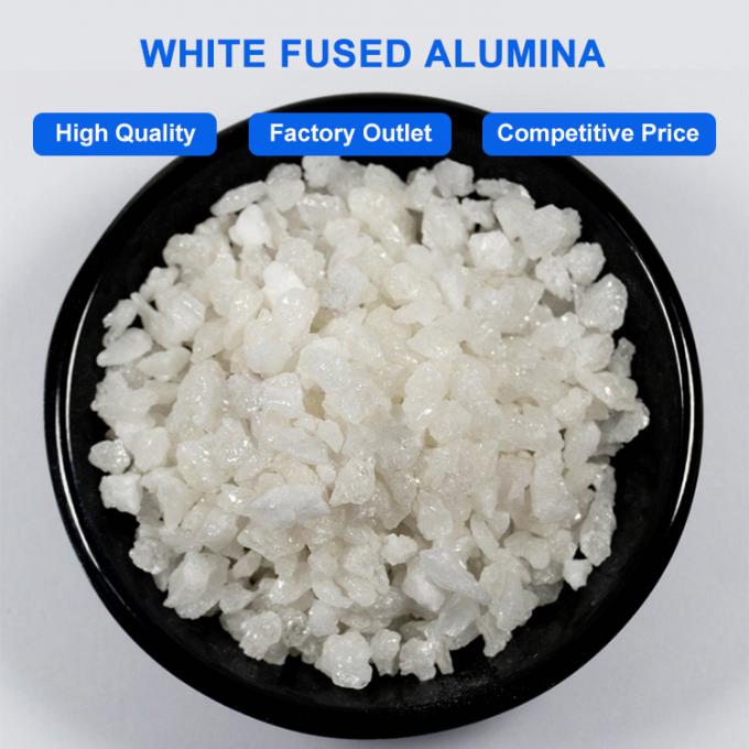 Alumine fondue blanche de haute pureté WFA 99% d'oxyde d'aluminium Corindon avec poudre de carbure de silicium 0