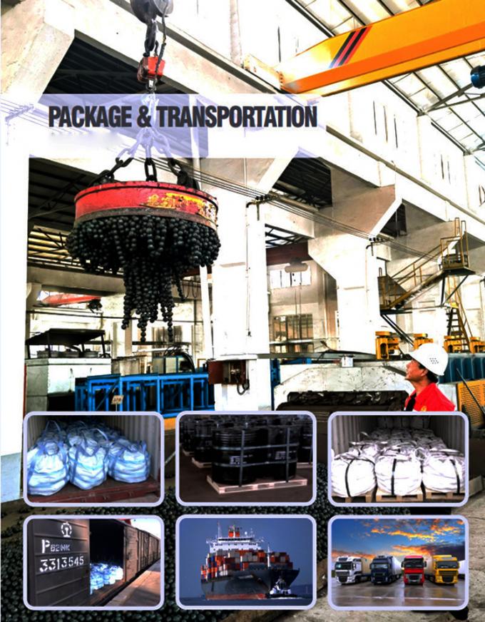 Prix d'usine 30mm 50mm 100mm de meulage des boules minières en acier forgé boule pour le moulin à boules 4