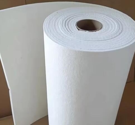 Isolation thermique 1260c 1400c bande d'étanchéité réfractaire en fibre de papier céramique 3 mm
