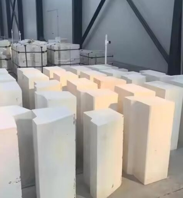 Résistance à l'usure à haute température 95% Al2O3 brique de corindon blanc réfractaire pour les fours à arc électrique