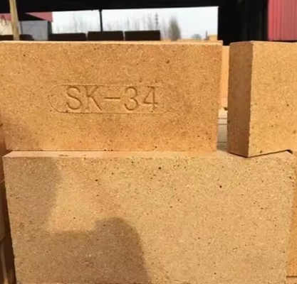 Briques de feu en aluminium SK34 SK36 SK38 SK40 Briques réfractaires à haute teneur en aluminium pour four rotatif