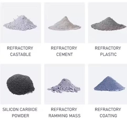 Castables à base de fibres d'acier d'aluminium de haute qualité résistant à l'abrasion Castables réfractaires à base de fibres d'acier pour four industriel