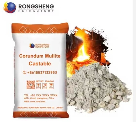 Castables réfractaires à faible ciment de haute qualité 1600C Corundum mullite résistant à l'usure Castables pour revêtements de fours à haute température