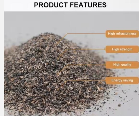 56-58% Al2o3 réfractaire Andalusite Prix 0-1mm 1-3mm 200mesh Matières premières réfractaires