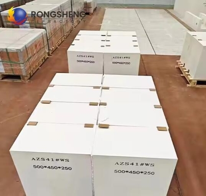 Matériaux réfractaires pour les fours de fusion de verre Fusés Azs Bloc Zirconia Corundum Brique Azs-33# Azs-36# Azs-41# Fusion Cast Brick