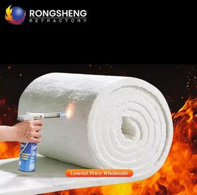 Fours industriels Matériaux d'isolation de support Couverture en fibres céramiques solubles d'une épaisseur de 10 à 50 mm Feutre de fibres céramiques réfractaires