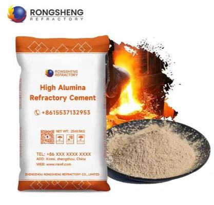 Ciment de calcium aluminate réfractaire Ca50 Ca60 Ca70 C80 Ciment à feu à haute teneur en aluminium pour fonte réfractaire