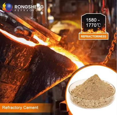 Ciment de calcium aluminate réfractaire Ca50 Ca60 Ca70 C80 Ciment à feu à haute teneur en aluminium pour fonte réfractaire
