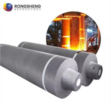 Électrodes de graphite de haute qualité L1800-2700mm UHP HP RP électrode de graphite de carbone pour fourneau Eaf Lf