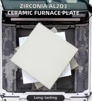 Plaque en céramique de zircone Al2O3 pour four à haute température, application céramique industrielle, découpe et pliage personnalisés