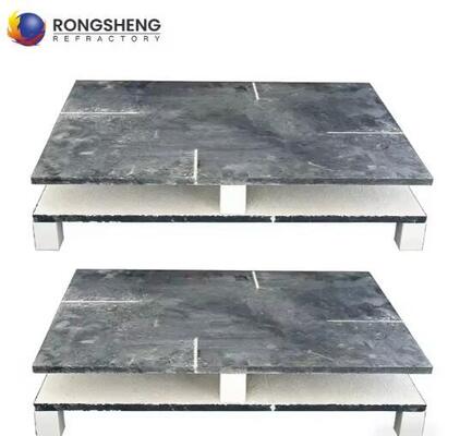 Plaques de carbure de silicium personnalisées carré rond SIC,SSSIC,RBSIC plaque de nitrure de silicium lié à carbure de silicium étagère de four pour four en céramique