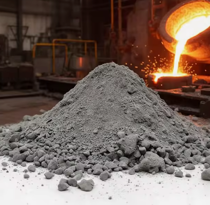 Coulée réfractaire haute performance Ciment bas de haute aluminium Fours industriels moulés Matériaux de revêtement réfractaire monolithiques