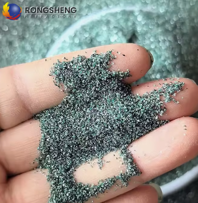 RONGSHENG – poudre de carbure de silicium vert de haute pureté, grain abrasif 240 #360 # F1200, céramique réfractaire 1900 haute résistance