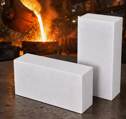 Alumine de haute pureté Corundum fondu en briques mullite à haute température Fourneau de cuisson Corundum mullite briques réfractaires