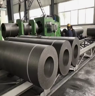 électrode de graphite haute puissance avec mamelons 700uhp électrode de graphite synthétique pour la fusion de l'acier