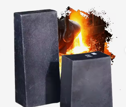 Rongsheng briques de carbone de magnésium réfractaire haute température 1800 ° C briques de carbone de magnésium pour le feu et le convertisseur