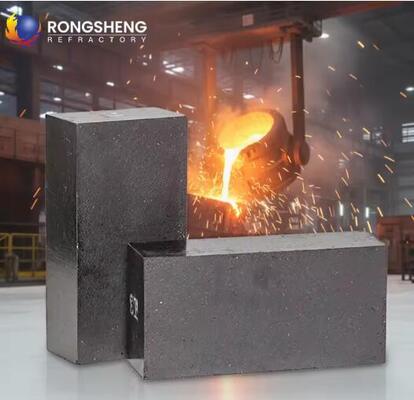 Rongsheng Briques réfractaires à haute température d'aluminium de magnésium de carbone pour fourneau à induction