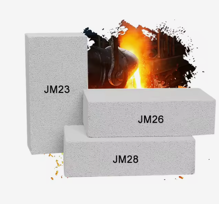 Rongsheng Jm23 Jm26 Jm28 Jm32 Briques réfractaires de feu 1800C Blanc Poids léger Briques isolantes mullite